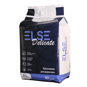 Подгузники для взрослых ELSE Delicate (Эсле Деликат) размер XL (110-160см) 10 шт