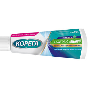 Крем фиксирующий для зубных протезов Корега Экстра Сильный Свежая Мята 40 г