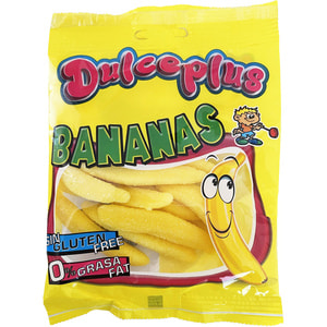 Конфеты жевательные DULCEPLUS (Дульчеплюс) Бананы (без глютена) 100 г