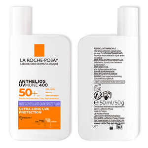 Флюїд для обличчя La Roche-Posay (Ля Рош-Позе) Антеліос UVA 400 сонцезахисний легкий корегуючий проти гіперпігментації шкіри SPF50+ 50 мл
