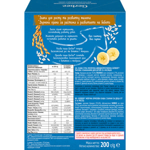 Каша молочная детская NESTLE GERBER (Нестле Гербер) Рисовая с бананом с 6-ти месяцев 200 г