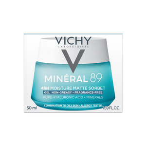Гель-сорбет для обличчя VICHY (Віши) Мінерал 89 для жирної та комбінованої шкіри матуючий, зволоження до 48 годин 50 мл
