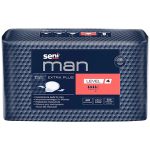 Прокладки урологические SENI Man (Сени Мен) Extra Plus Level 4 (Экстра Плюс Левел) 15 шт