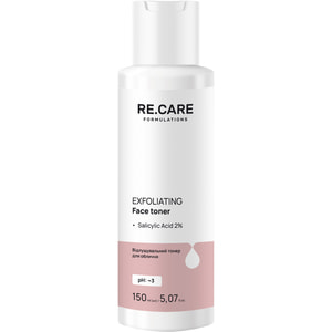 Тонер для обличчя RE.CARE (Рекейр) Exfoliating Face Toner відлущувальний 150 мл
