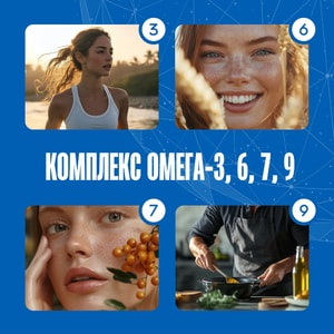Мега Омега B-комплекс 3.6.7.9 Mega Omega B-complex капсулы для поддержки работы иммунной системы 3 блистера по 10 шт
