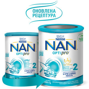 Смесь молочная детская NESTLE (Нестле) Нан 2 Optipro (Оптипро) с 5 олигосахаридами и L. Reuteri для детей от 6 месяцев 800 г