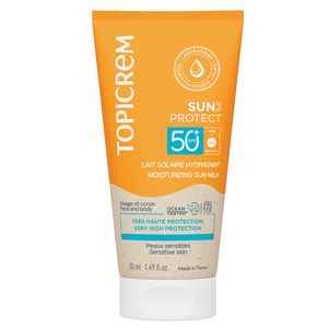Молочко для обличчя та тіла Topicrem (Топікрем) Сан Протект зволожувальне сонцезахисне SPF50+ 50 мл