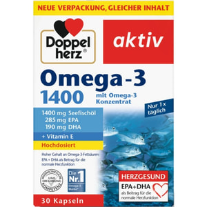 Доппельгерц Актив Омега-3 1400 с концентратом Омега-3 капсулы 30 шт