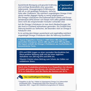 Доппельгерц Актив Омега-3 1400 с концентратом Омега-3 капсулы 30 шт