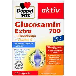 Доппельгерц Актив Глюкозамин 700 Экстра + Хондроитин + Витамин С капсулы 30 шт