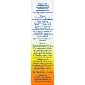 Доппельгерц Актив Глюкозамин 700 Экстра + Хондроитин + Витамин С капсулы 30 шт