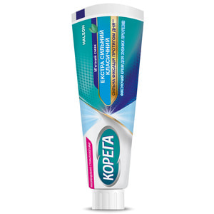 Крем фиксирующий для зубных протезов Корега Экстра Сильный Классический Мятный вкус 70 г