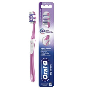 Зубна щітка ORAL-B (Орал-бі) Pro 3D White (Про 3Д Вайт) Відбілювання 40 середньої жорсткості 1 шт