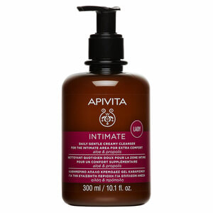 Крем-гель для интимной гигиены APIVITA (Апивита) Intimate Lady Дополнительный комфорт нежный очищающий 300 мл