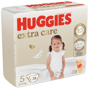 Підгузки для дітей HUGGIES (Хагіс) Extra Care (Екстра Кейр) 5 від 11 до 25 кг 28 шт