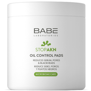 Диски-пади для обличчя BABE LABORATORIOS (Бабе Лабораторіос) Stop Akn (Стоп Акн) тонізуючі Контроль жирності і звуження пор 60 шт