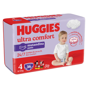 Підгузки-трусики для дітей HUGGIES (Хагіс) Ultra Comfort (Ультра комфорт) унісекс 4 від 9 до 14 кг 36 шт