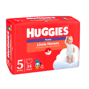 Подгузники-трусики для детей HUGGIES (Хаггис) Unisex унисекс 5 от 12 до 17 кг 34 шт
