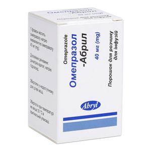 Омепразол-Абрил пор. д/р-ра д/инф. 40мг фл. №1