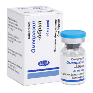Омепразол-Абрил пор. д/р-ра д/инф. 40мг фл. №1