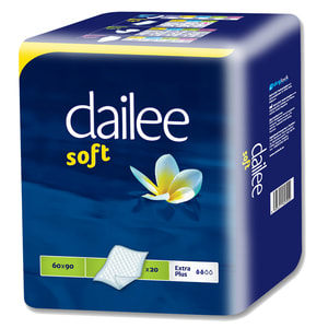 Пеленки гигиенические DAILEE Soft Extra Plus (Дейли Софт Экстра Плюс) мочепоглощающие размер 60 см x 90 см 20 шт