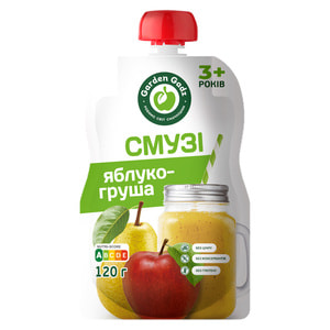 Пюре фруктовое детское GARDEN GADZ (Гарден Гадз) Смузи яблоко-груша 120 г