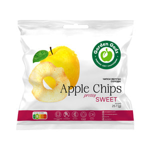 Чіпси фруктові GARDEN GADZ (Гарден Гадз) яблучні солодкі 25 г