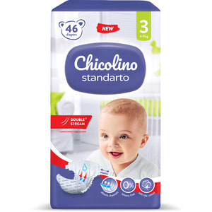 Підгузки для дітей CHICOLINO (Чиколіно) 3 від 4 до 9 кг 46 шт