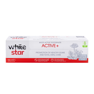 Зубная паста WHITE STAR (Вайт Старт) Active+ здоровье десен и комплексный уход за полостью рта 100 мл
