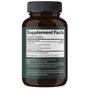 Рейші MIND SHI (Майн Ші) Reishi Mushrooms 1000 мг капсули для зміцнення імунної системи, зменшенню стресу та тривожності флакон 60 шт