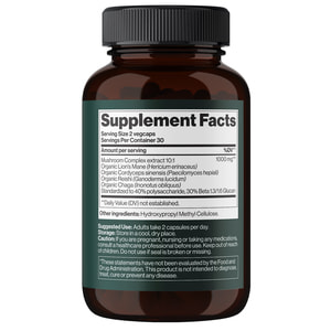 Комплекс 4 грибов MIND SHI (Майн Ши) 4Mushroom Complex 1000 мг капсулы для поддержания работы нервной системы флакон 60 шт