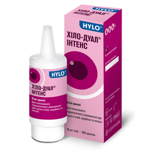 Хіло-Дуал Інтенс очні краплі зволожуючі при сухості очей флакон 10 мл