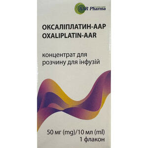 Оксалиплатин-ААР конц. д/р-ра д/инф. 5мг/мл фл. 10мл (50мг) №1
