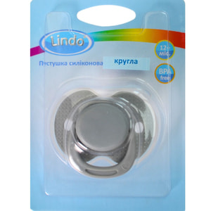 Пустышка LINDO (Линдо) артикул А 31/12+ силиконовая круглая от 12-ти месяцев 1 шт