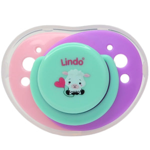 Пустышка LINDO (Линдо) артикул А 32/0-6 силиконовая с прикусом от 0 до 6-ти месяцев 1 шт