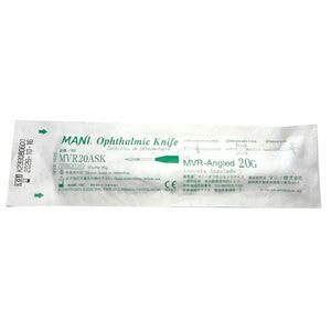 Нож офтальмологический изогнутый для тонельного разреза 1,2 мм 20G с системой защиты MVR20ASK Mani