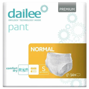 Підгузки-трусики для дорослих DAILEE Pant Premium (Дайлі) Normal Small (Нормал Смол) розмір S/1 14 шт