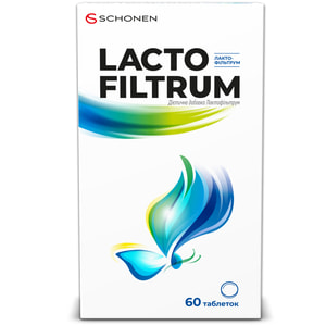 Лактофільтрум таблетки для регулювання мікрофлори кишечника упаковка 60 шт