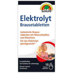 Витамины SUNLIFE (Санлайф) Elektrolyte Brausetabletten электролит шипучие таблетки в саше 10 шт