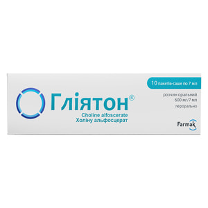 Гліятон р-н орал. 600мг/7мл пакет-саше 7мл №10