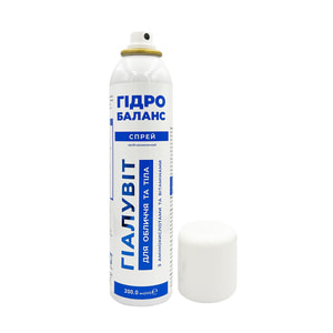 Гіалувіт Гідро баланс спрей для обличчя та тіла з амінокислотами та вітамінами балон аерозольний 200 мл