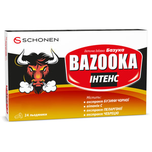Базука Интенс леденцы 2 блистера по 12 шт