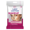 Салфетки влажные LADY COTTON (Леди коттон) для снятия макияжа 20 шт