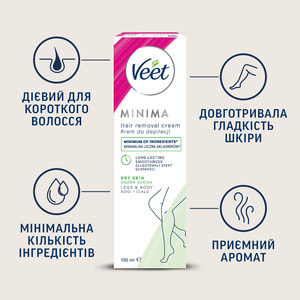 Крем для депіляції VEET (Віт) Minima для сухої шкіри 100 мл