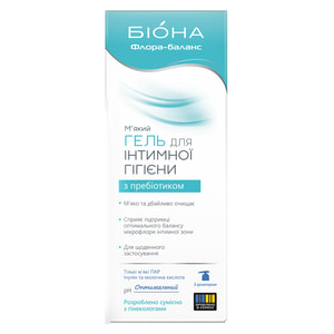 Гель для интимной гигиены БИОКОН Биона Флора-баланс мягкий с пребиотиком 275 г