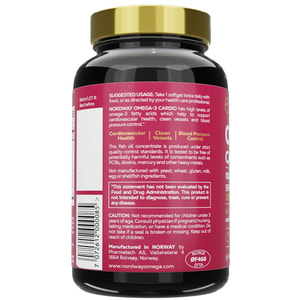 Омега-3 Кардіо Nordway Cardio Omega-3 (Нордвей) капсули 1000 мг загальнозміцнюючої дії флакон 90 шт