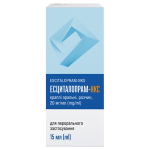 Эсциталопрам-НКС кап. орал. р-р 20мг/мл фл. 15мл