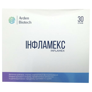 Инфламекс порошок для комплексной терапии опорно-двигательного аппарата для внутреннего применения в стиках упаковка 30 шт