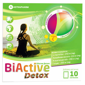 Біактив Детокс порошок для для внутрішнього застосування в пакетах-саше по 6 г упаковка 10 шт