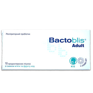 Бактоблис для взрослых таблетки ородисперстные для восстановления микрофлоры верхних дыхательных путей и защиты организма от инфекций блистер 10 шт